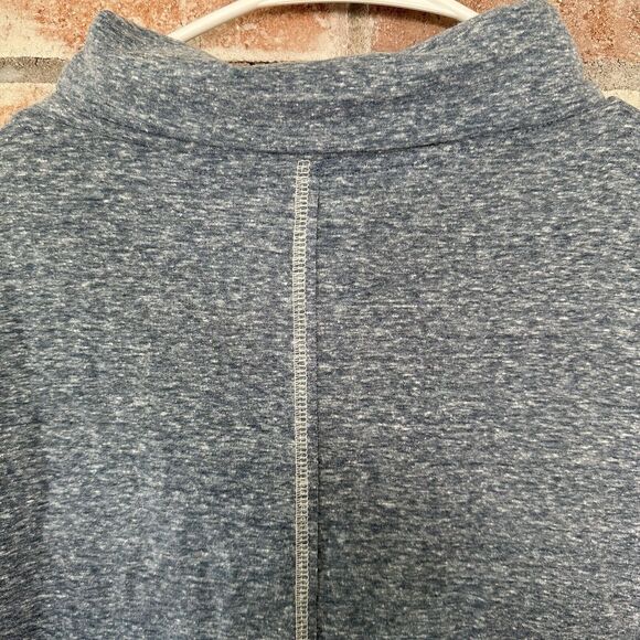 Soft Surroundings Button Accent Sweater Marbled Blue Medium - Picture 7 of 9